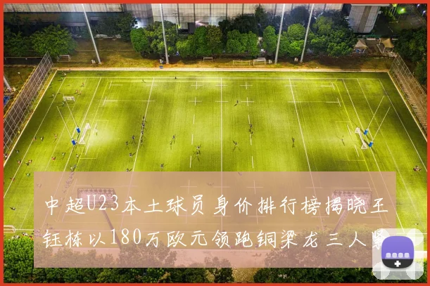 中超U23本土球员身价排行榜揭晓王钰栋以180万欧元领跑铜梁龙三人紧随其后